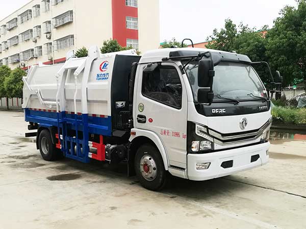 國六東風(fēng)多利卡掛桶垃圾車